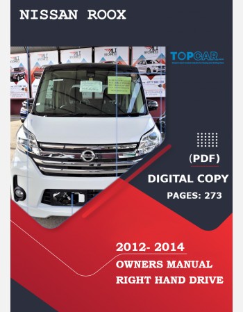nissan roox 2012 2013 2014 owners manual in english